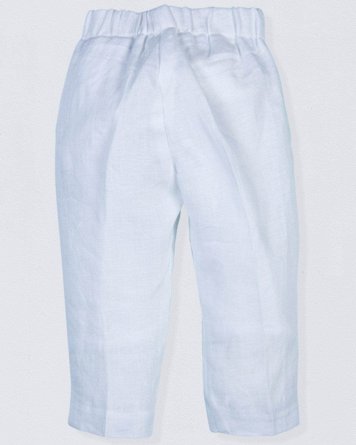 Roma White Linen Pant